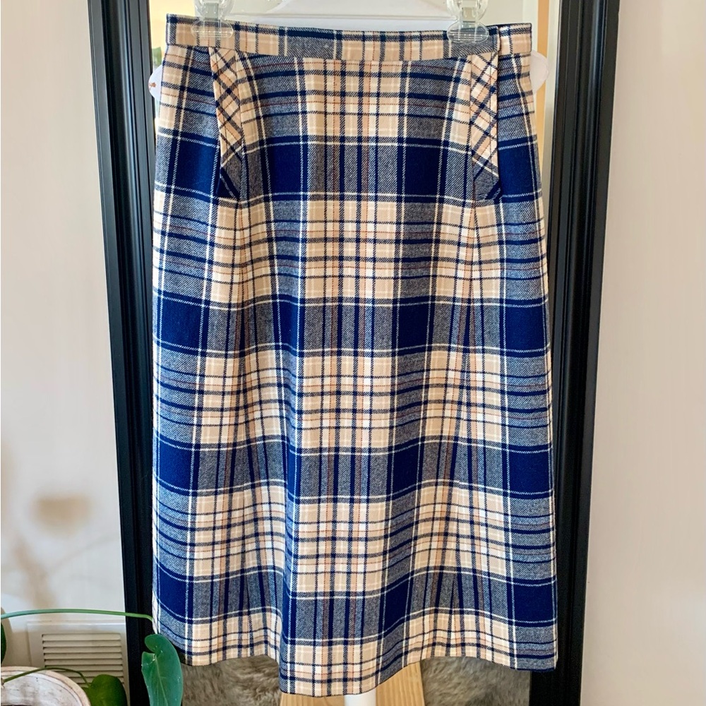 PENDLETON Plaid Wool Skirt